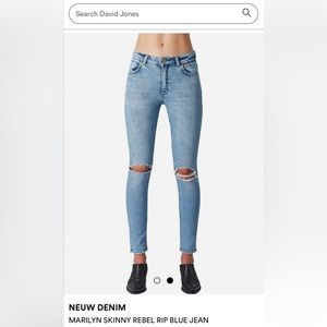 NEUW denim Marilyn skinny rebel medium wash 24/32